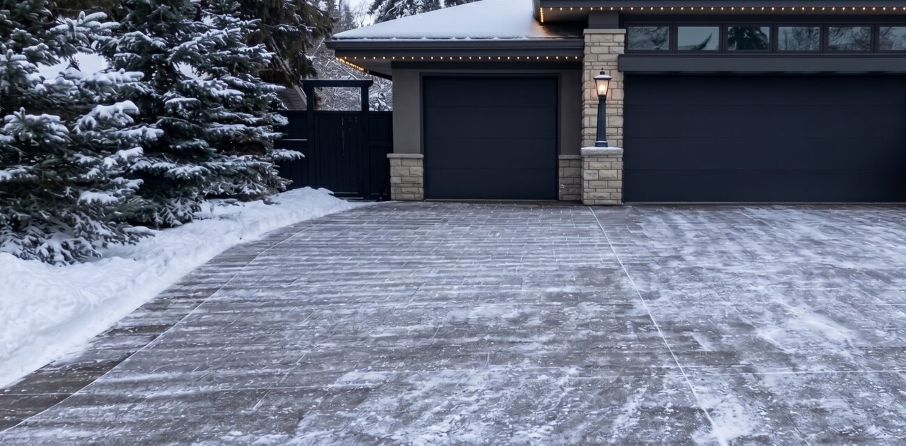 Residential snow route, 6:20am — Edmonton
